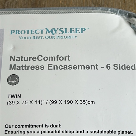 ProtectMySleep® Cotton Terry Mattress Encasement Twin Zippered Mattress Cover - Picture 3 of 12